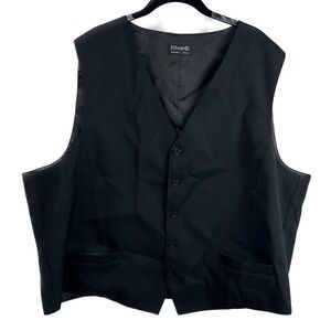 Edwards Vest Suit Signature High Button Front V neck Sleeveless Vest Top Shirt